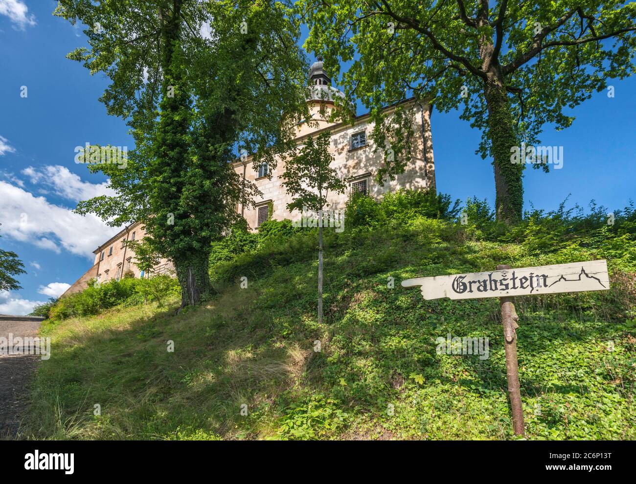 Burg Grabstejn, in der Nähe der Stadt Hradek nad Nisou, Böhmen, Region Liberec, Tschechische Republik Stockfoto