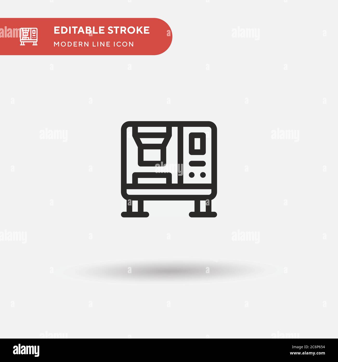 Drucken Sie Das Symbol Fur Den Einfachen Vektor Der Maschine Illustration Symbol Design Vorlage Fur Web Mobile Ui Element Perfekte Farbe Modernes Piktogramm Auf Bearbeitbaren Strich Pr Stock Vektorgrafik Alamy