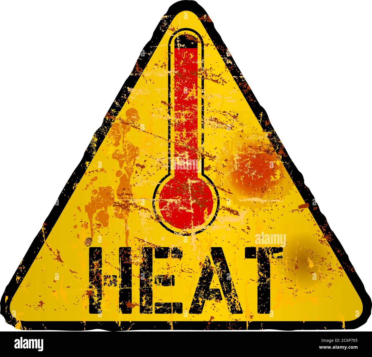 Heat Warning Sign Stockfotos Und Bilder Kaufen Alamy