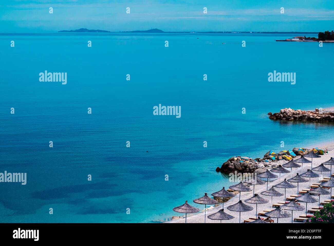 Ionische Küste ioanische Küste vlora albanien Stockfoto