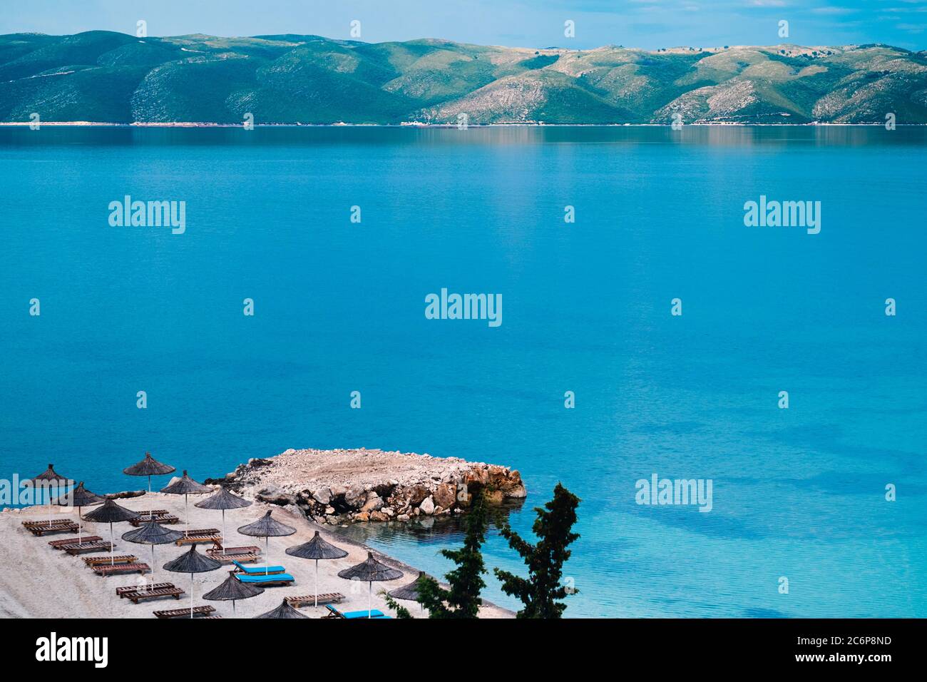 Ionische Küste ioanische Küste vlora albanien Stockfoto