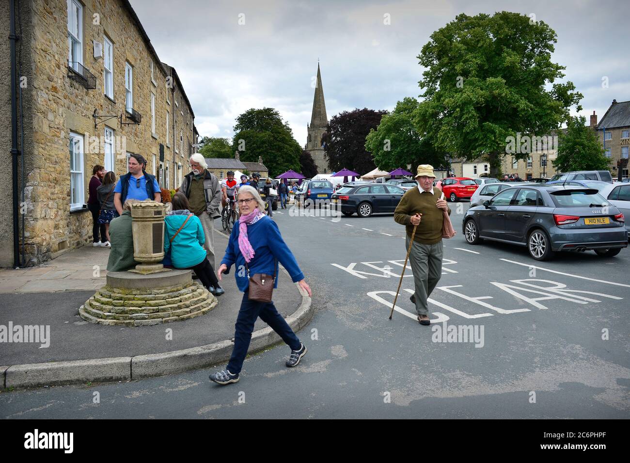 Masham Market Place North Yorkshire England Großbritannien Stockfoto