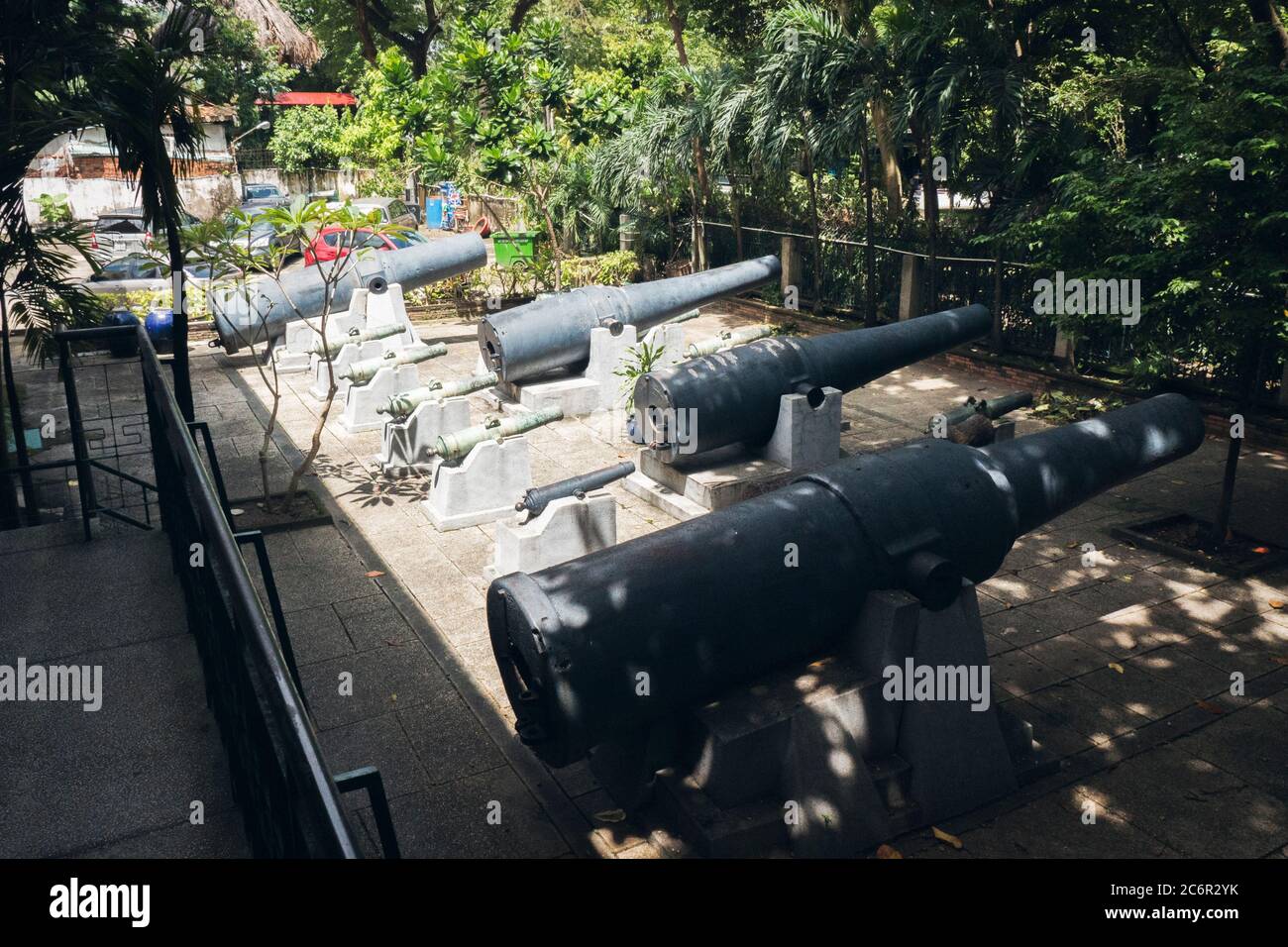 Alte Kanonen, Stadt Ho Chi Minh Stadt Vietnam. Stockfoto