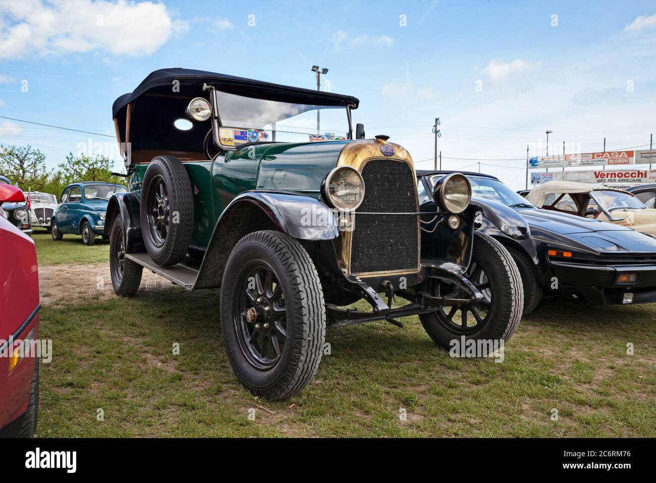 Oldtimer Fiat 501 (1924) in Oldtimer-Rallye Raduno Auto e Moto d'epoca am 2. Mai 2015 in Pieve Cesato, Faenza, RA, Italien Stockfoto