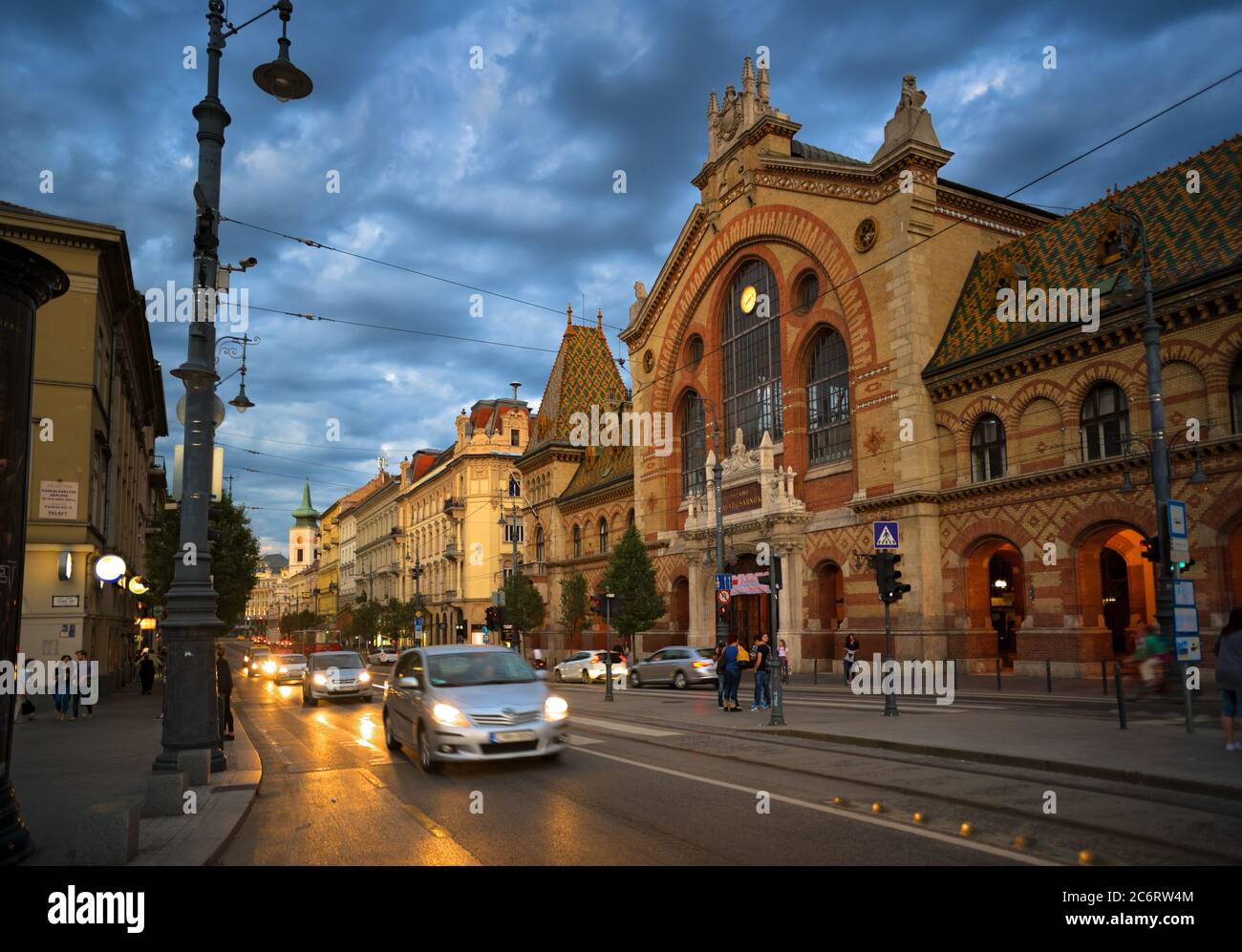 Zentrale Markthalle in Budapest Stockfoto