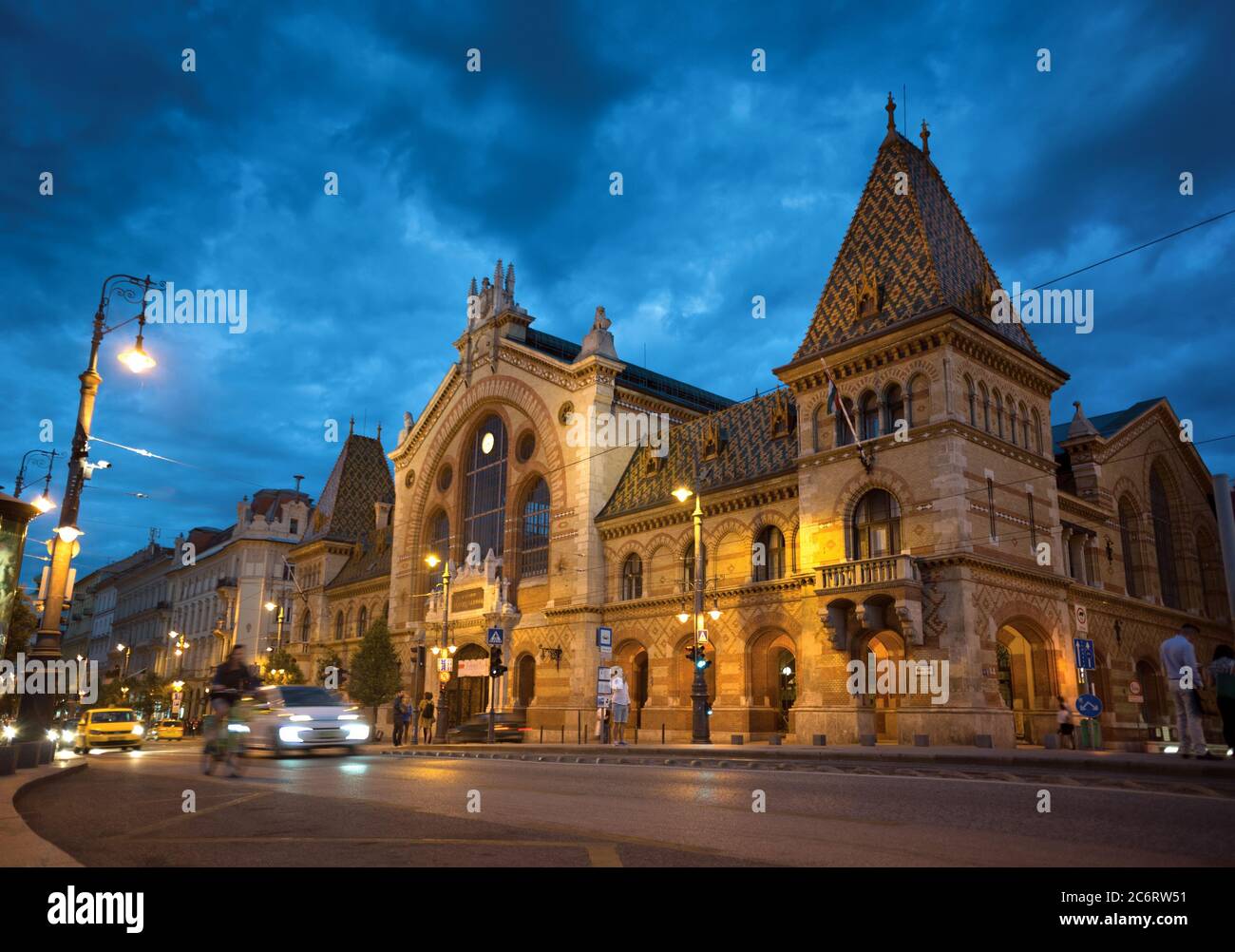 Zentrale Markthalle in Budapest Stockfoto