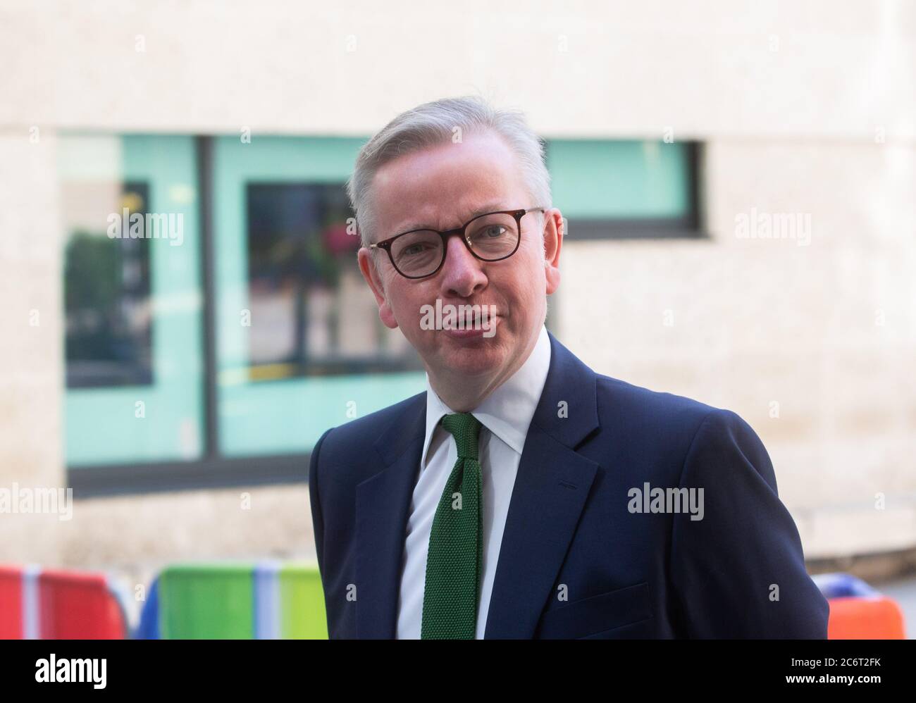 London, Großbritannien. Juli 2020. Michael Gove gibt ein Interview, bevor er auf 'The Andrew Marr Show' geht. Quelle: Tommy London/Alamy Live News Stockfoto