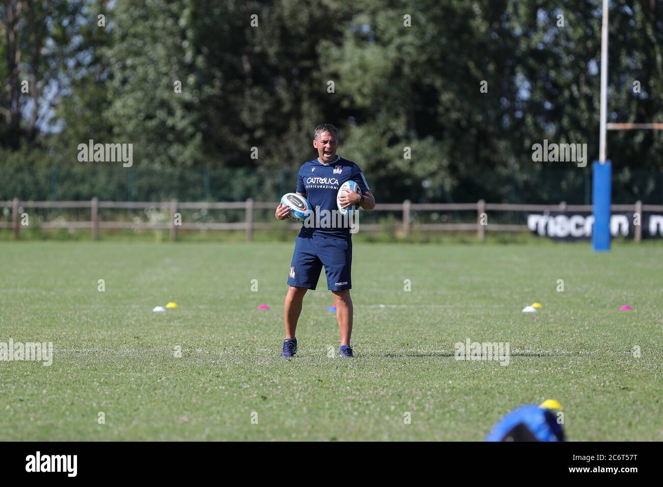 Italrugby Cheftrainer Franco Smith während Italien Rugby Team Training, Rugby Test Match, parma, Italien, 07 Jul 2020 Stockfoto