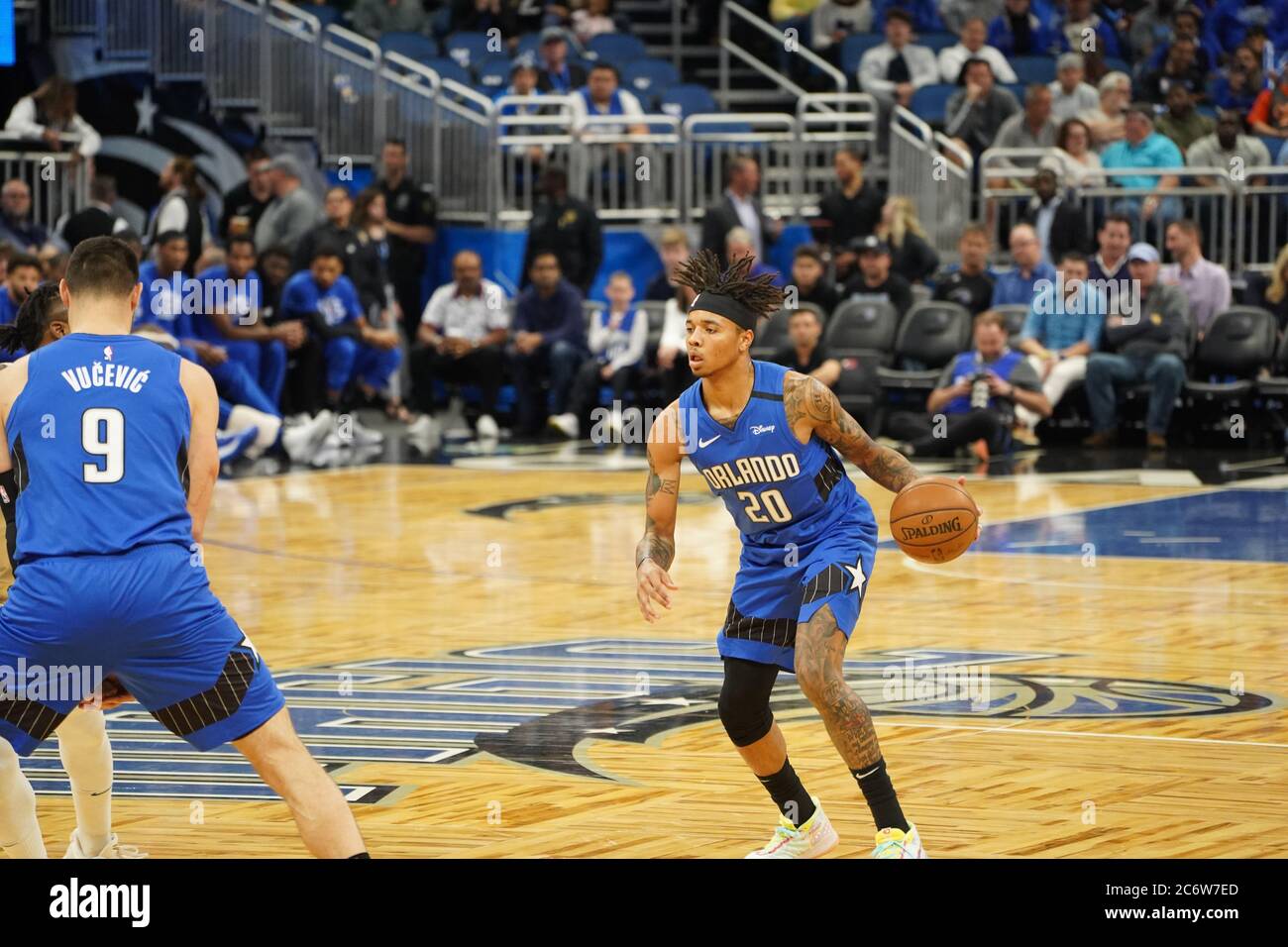 Orlando Magic Gastgeber der Milwaukee Bucks im Amway in Orlando Florida am Samstag, den 8. Februar 2020. Bildnachweis: Marty Jean-Louis Stockfoto