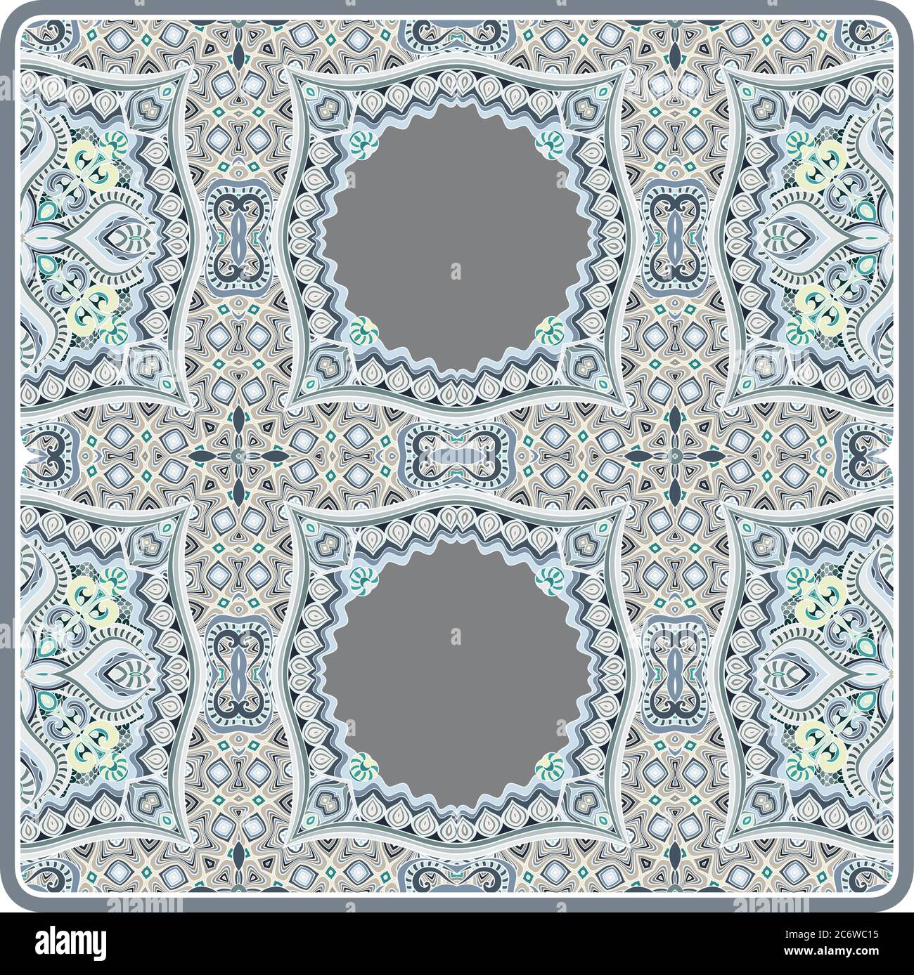 Vektor ethnisch ornamental Illustration Stock Vektor