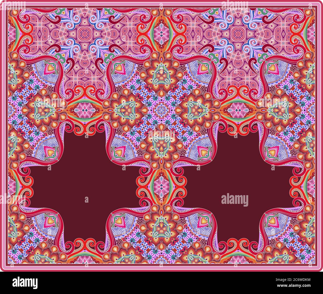 Vektor ethnisch ornamental Illustration Stock Vektor