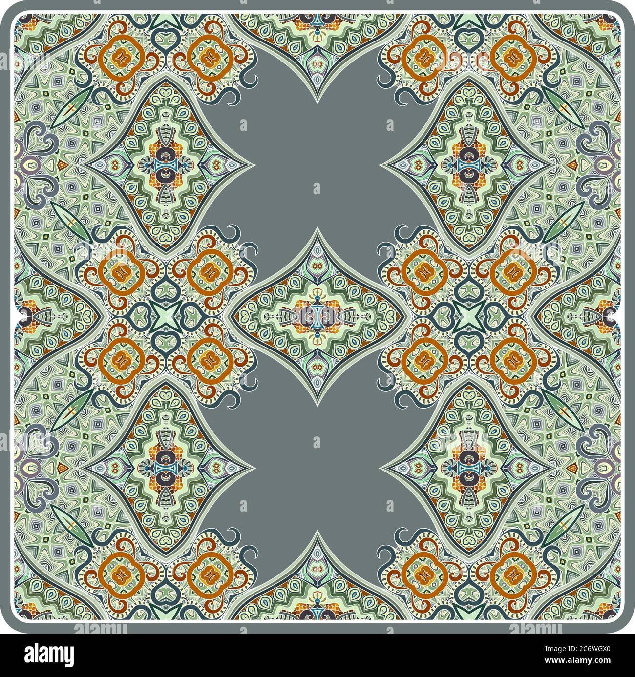 Vektor ethnisch ornamental Illustration Stock Vektor