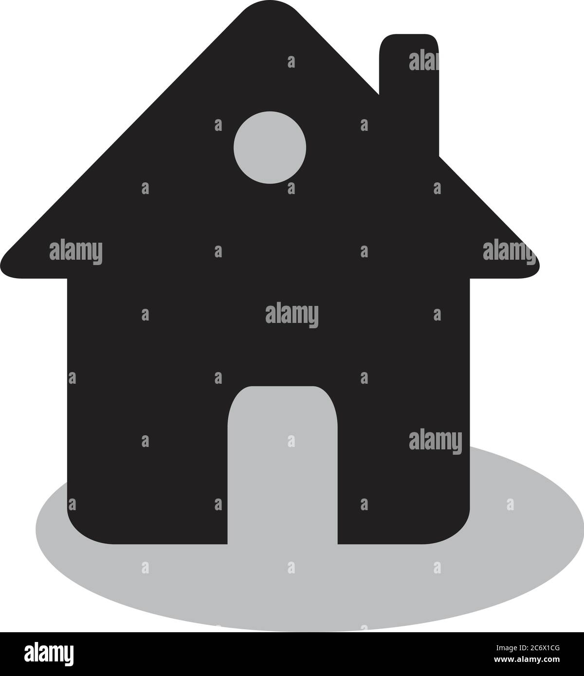 Haus Oder Haus Einfache Wohnung Schwarz Vektor Symbol Immobilien Oder Hous Stock Vektorgrafik Alamy