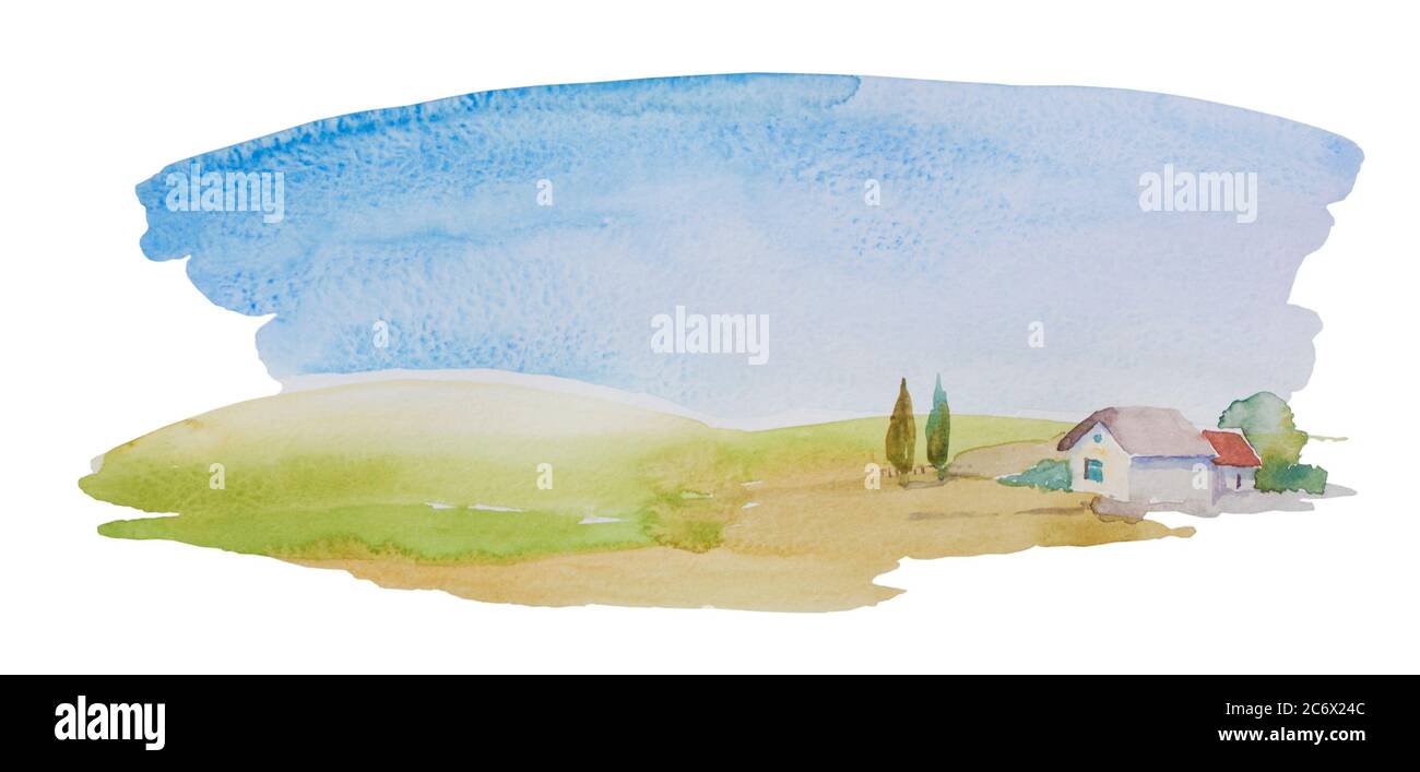 Watercolour Landscape Stockfotos Und Bilder Kaufen Seite 3 Alamy