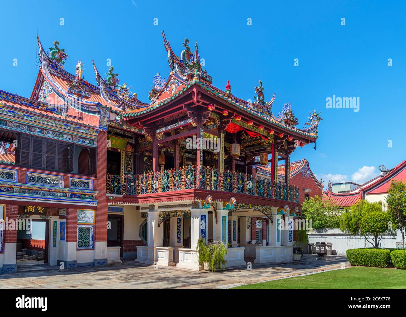 Seh Tek Tong Cheah Kongsi, ein chinesisches Clanhaus im Kolonialviertel, George Town, Penang, Malaysia Stockfoto