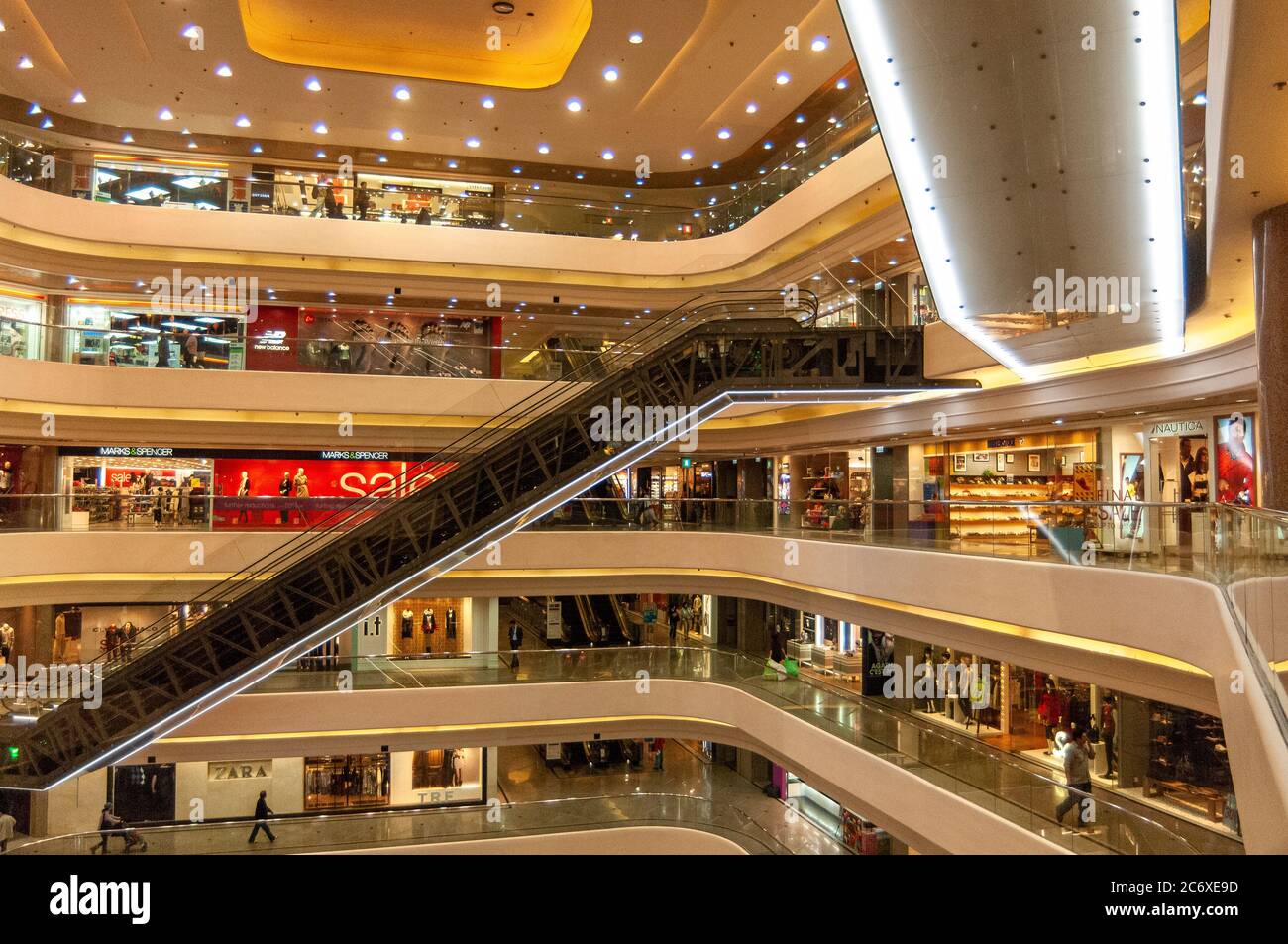 Times Square Einkaufszentrum mit mehreren Ebenen, Causeway Bay, Hong Kong Island, Hong Kong Stockfoto