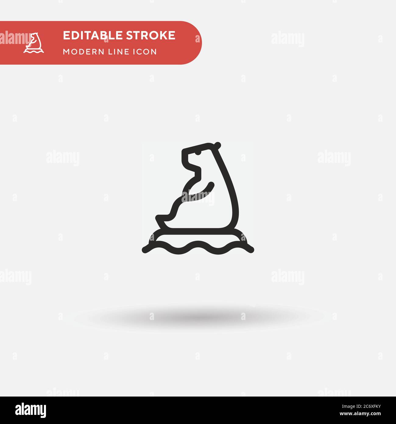 Einfaches Vektorsymbol für globale Erwärmung. Illustration Symbol Design Vorlage für Web mobile UI Element. Perfekte Farbe modernes Piktogramm auf bearbeitbaren Strich. Symbole für die globale Erwärmung für Ihr Geschäftsprojekt Stock Vektor