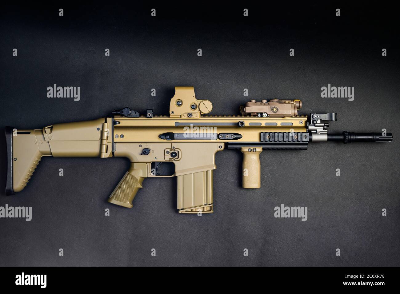 Luftpistole mit 6mm BB Kugel nach FN SCAR-H modelliert Stockfoto