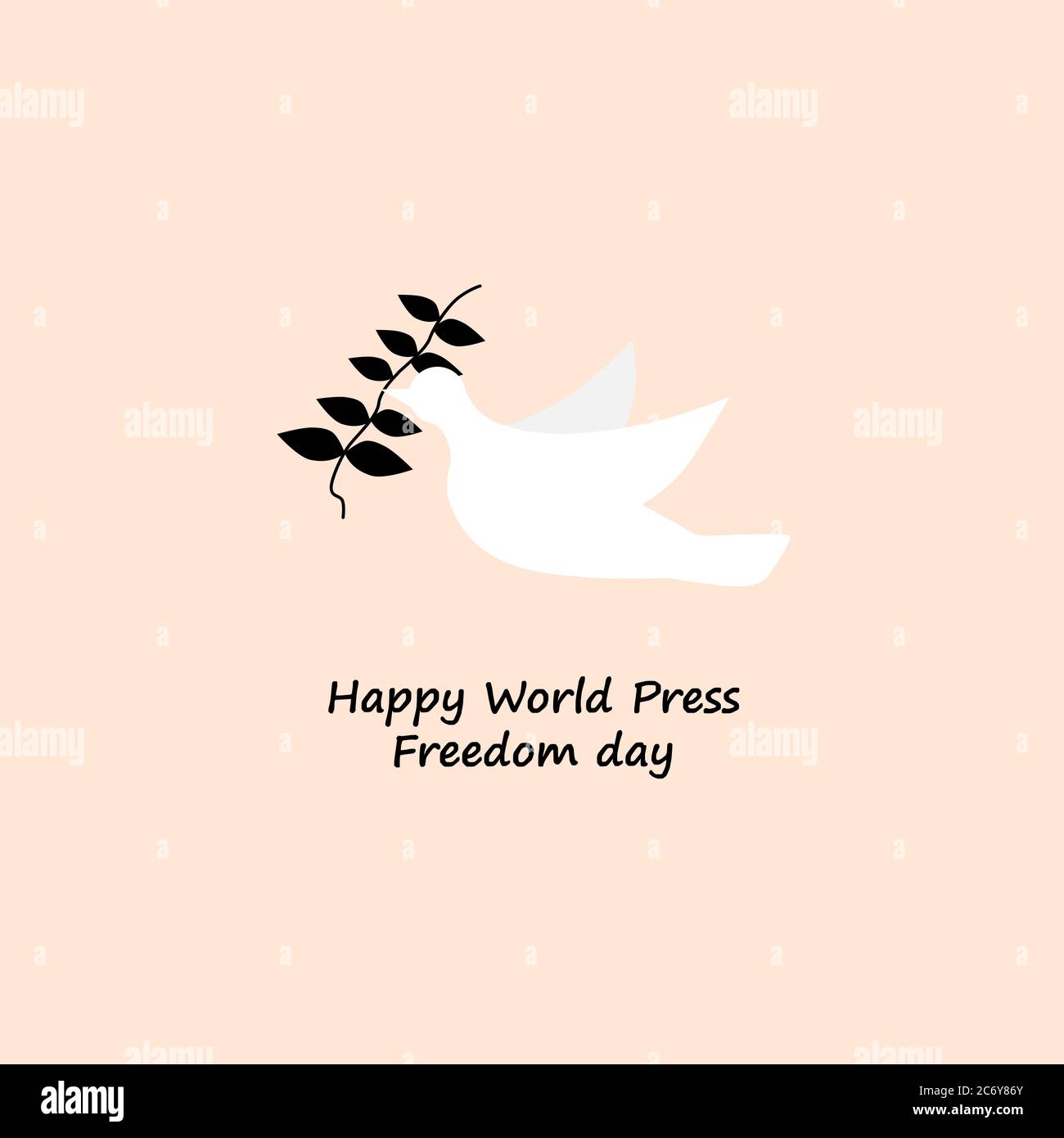 Glückliche Welt Presse Freiheit Tag Illustration Vektor Stock Vektor