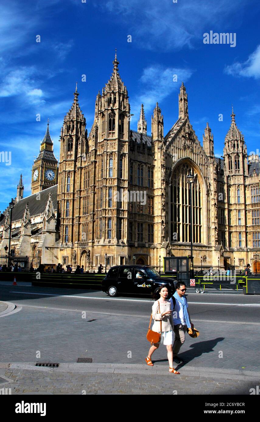 Ansicht des Westminster Parlaments in London, Großbritannien Stockfoto