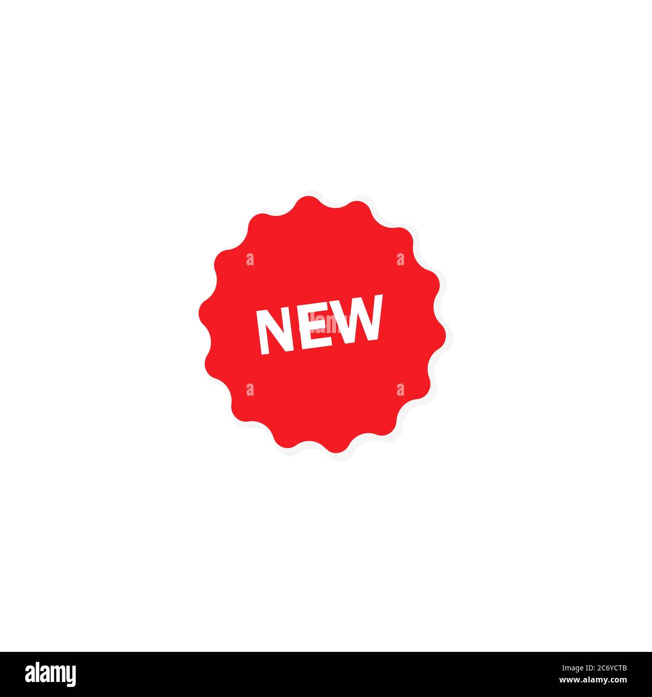 Neues Etikett, Abzeichen, Stickersymbol. Sonderangebot Sternsymbol. Vektor auf isoliertem weißem Hintergrund. EPS 10 Stock Vektor