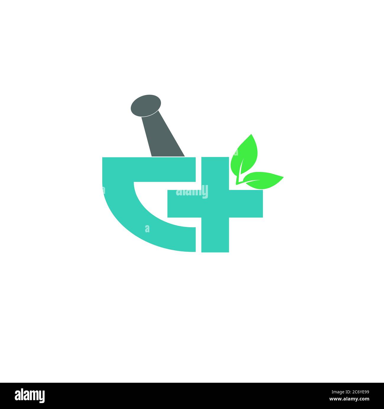 Schöne Apotheke Logo Illustration Design Gesundheitswesen und medizinische Logo. Stockfoto