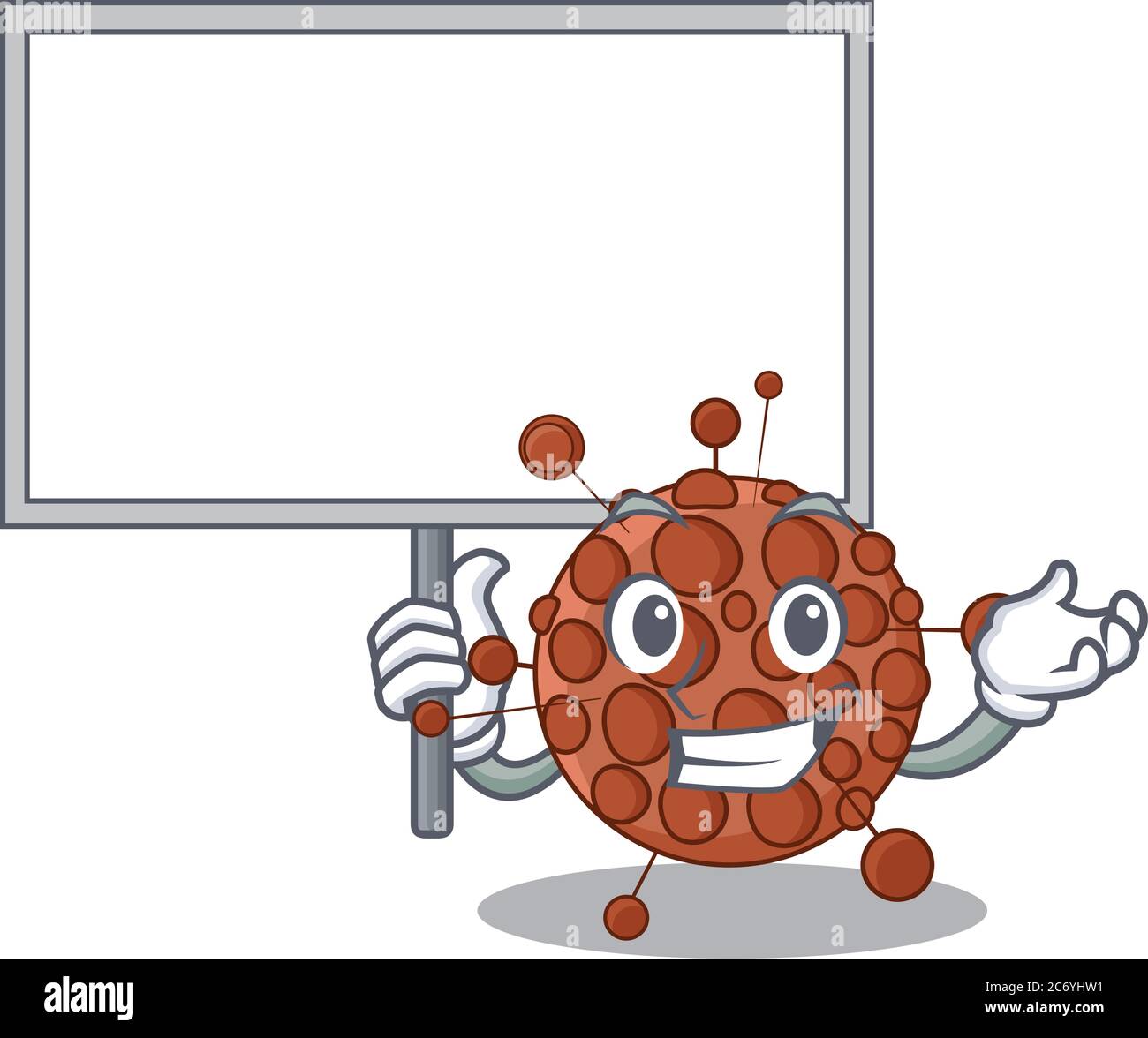 Sweet Mascot Design von neisseria bringen Sie ein Brett Stock Vektor