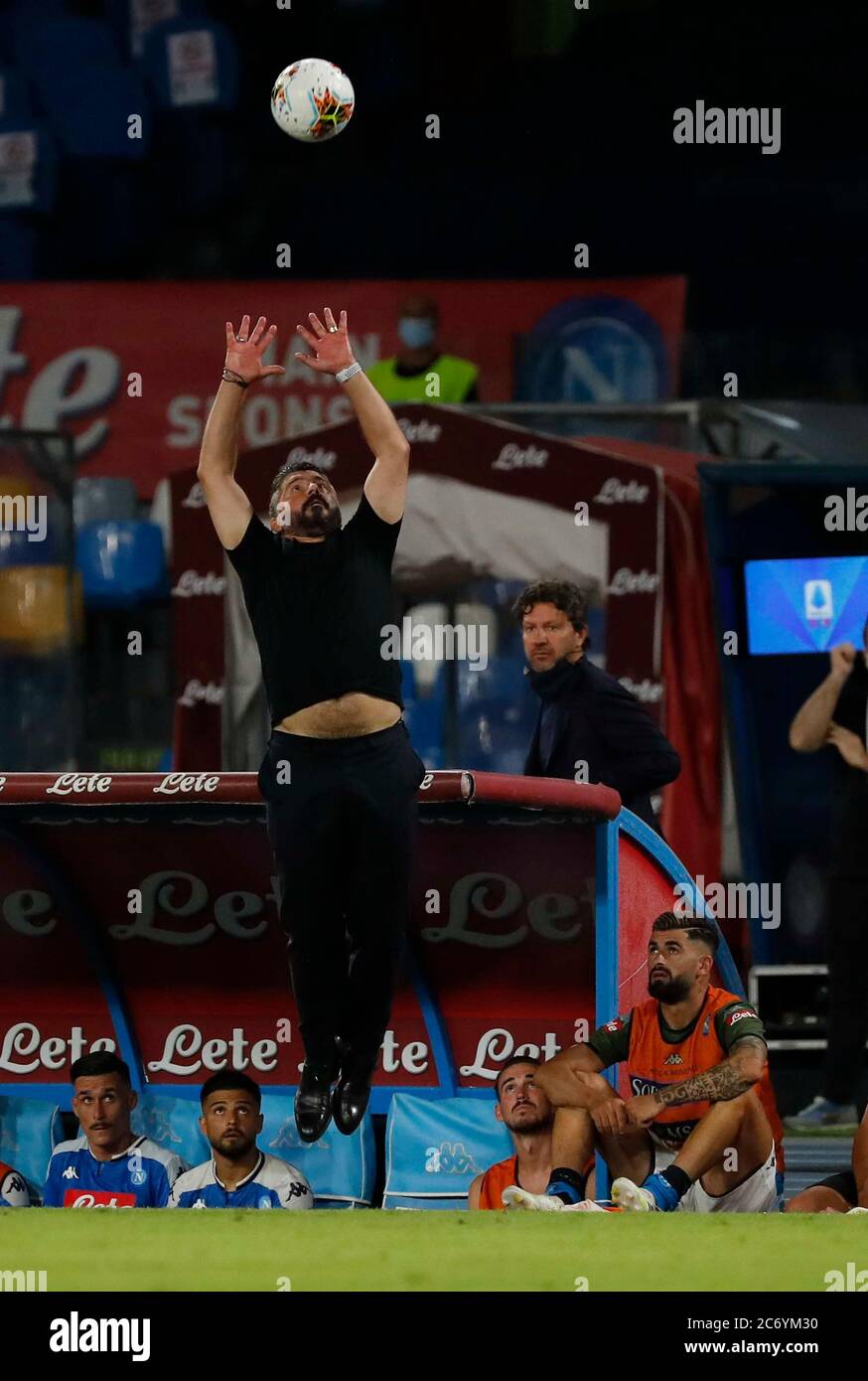 Gennaro Gattuso Trainer von Neapel während der italienischen Serie ein Fußballspiel, SSC Napoli - AC Mailand im San Paolo Stadion in Neapel Italien Stockfoto