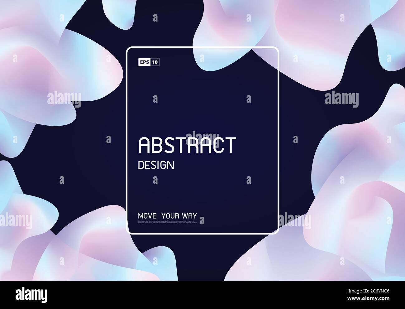 Abstrakte bunte Flüssigkeit Design Form der Abdeckung Design Hintergrund. Verwenden Sie für Post, Werbung, Template-Design, Druck, Cover. Illustration Vektor eps10 Stock Vektor