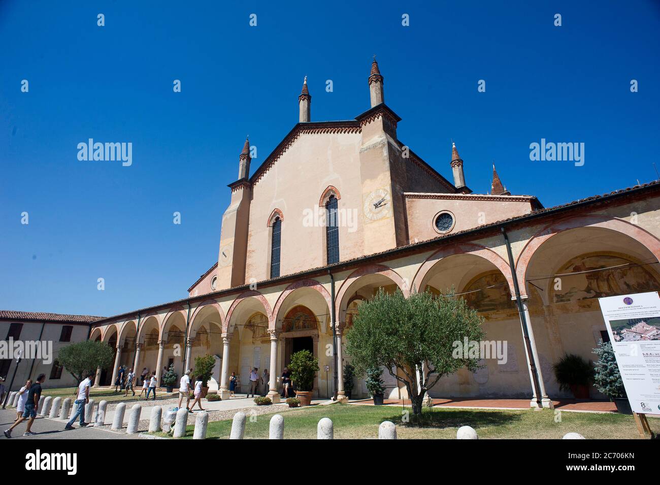 Europa, Italien, Lombardei, Mantua, Mantova, Curtatone, das Heiligtum der B.V. Maria delle Grazie Stockfoto