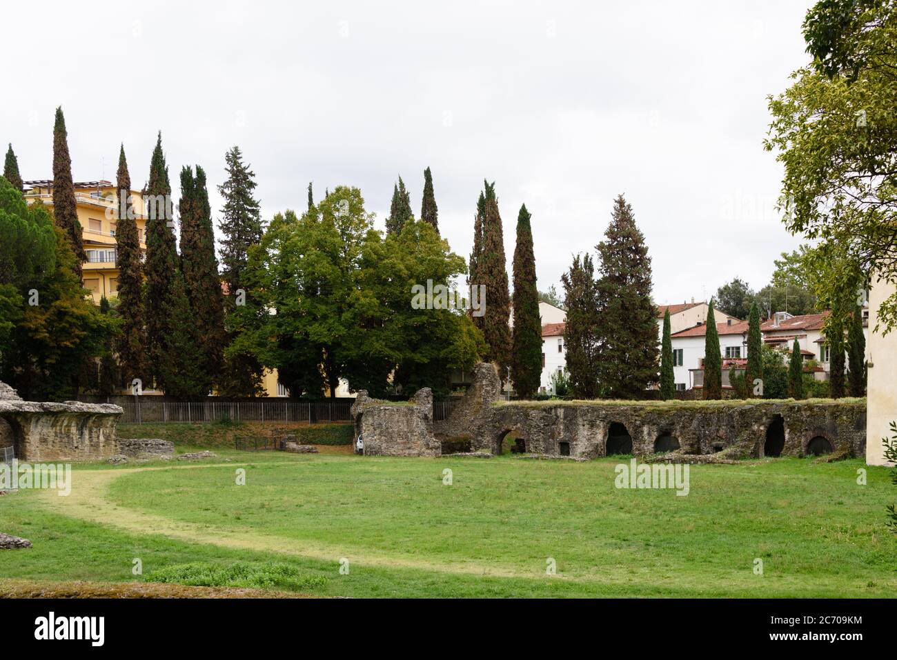 Arezzo ist eine Stadt mit 100 000 Einwohnern in der mittelitalienischen Region Toskana, nördlich von Siena. Sie sind die Hauptstadt der gleichnamigen PR Stockfoto