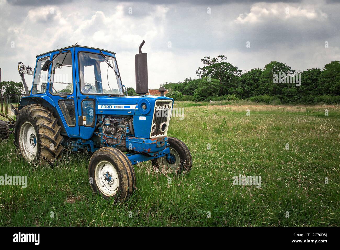 Ford 6600 Traktor Utility-Modell Stockfoto