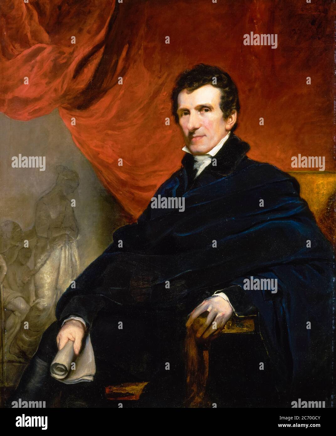 Antonio Canova (1757-1822), italienischer Bildhauer der Neoklassik, Porträtmalerei von John Jackson, 1819-1820 Stockfoto