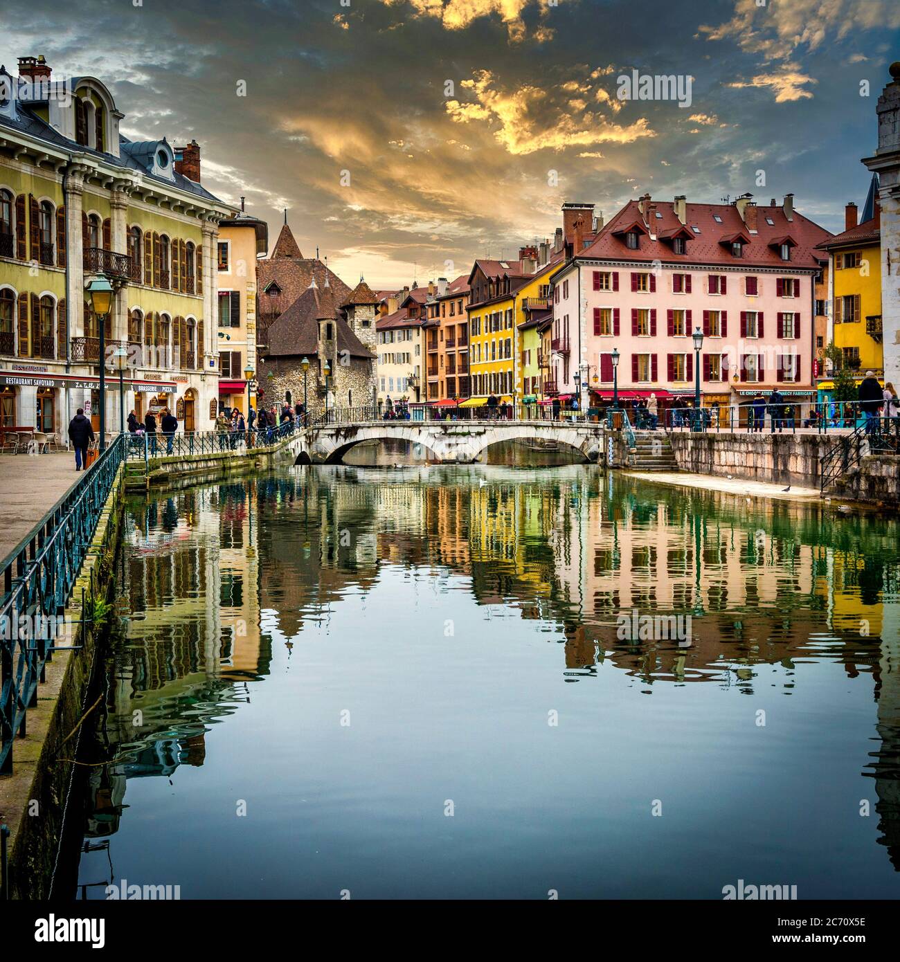 Annecy Stadt. Departement Haute Savoie, Auvergne-Rhone-Alpes. Frankreich Stockfoto