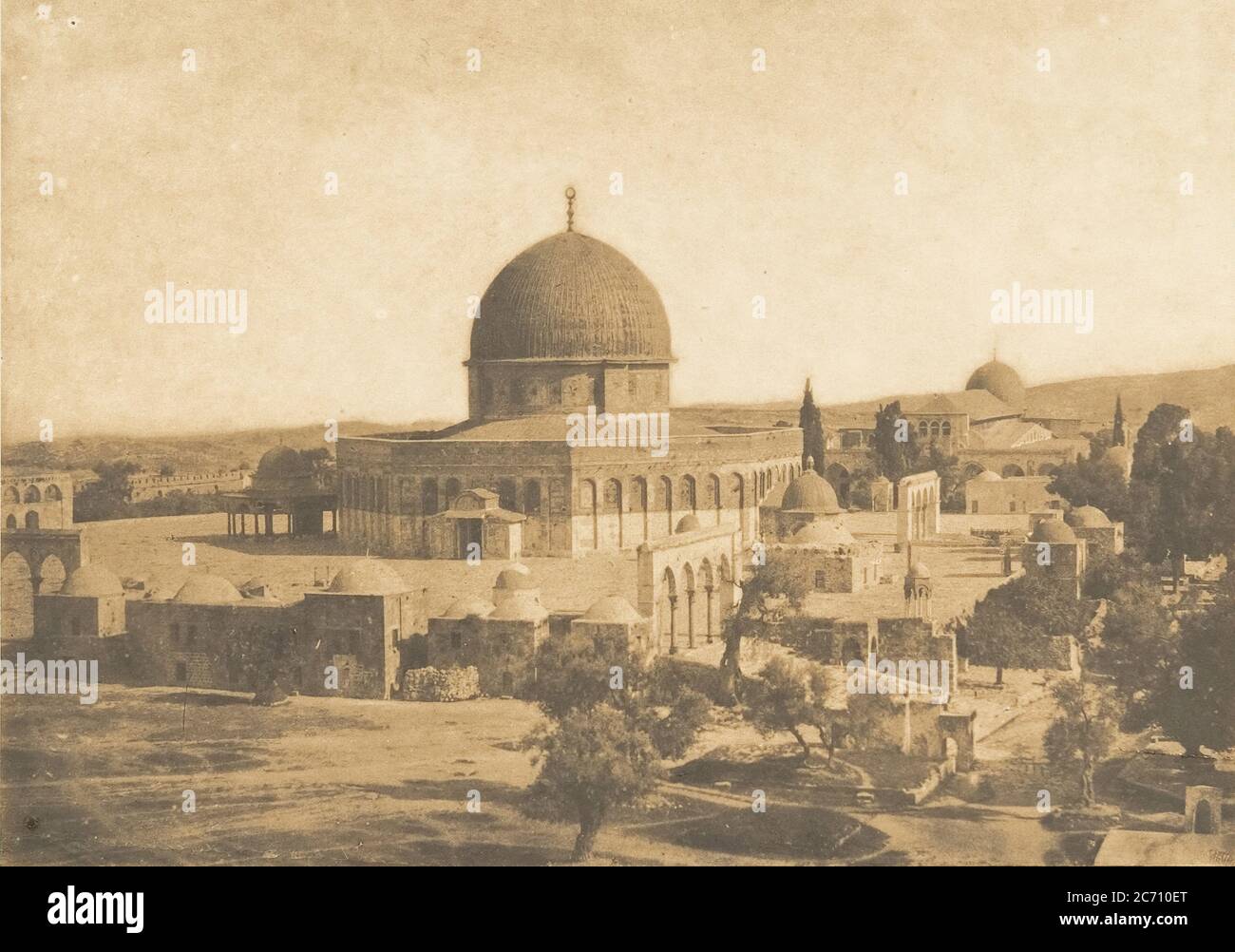 La Mosqu&#xe9;e d'Omar, &#xe0; J&#xe9;rusalem, August 1850. Stockfoto