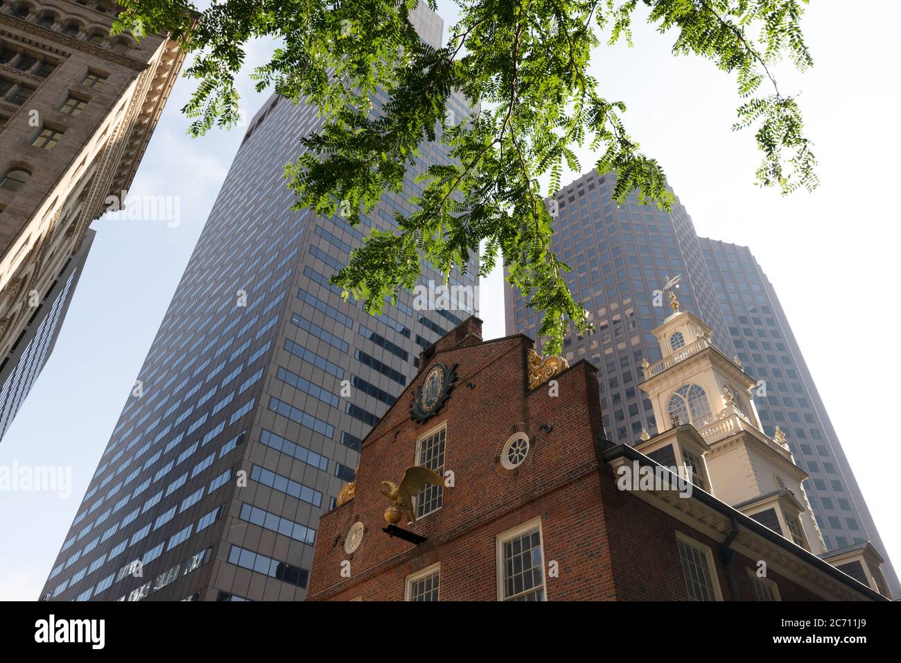 Das Old State House auf dem Freedom Trail, Boston Massachusetts USA Stockfoto
