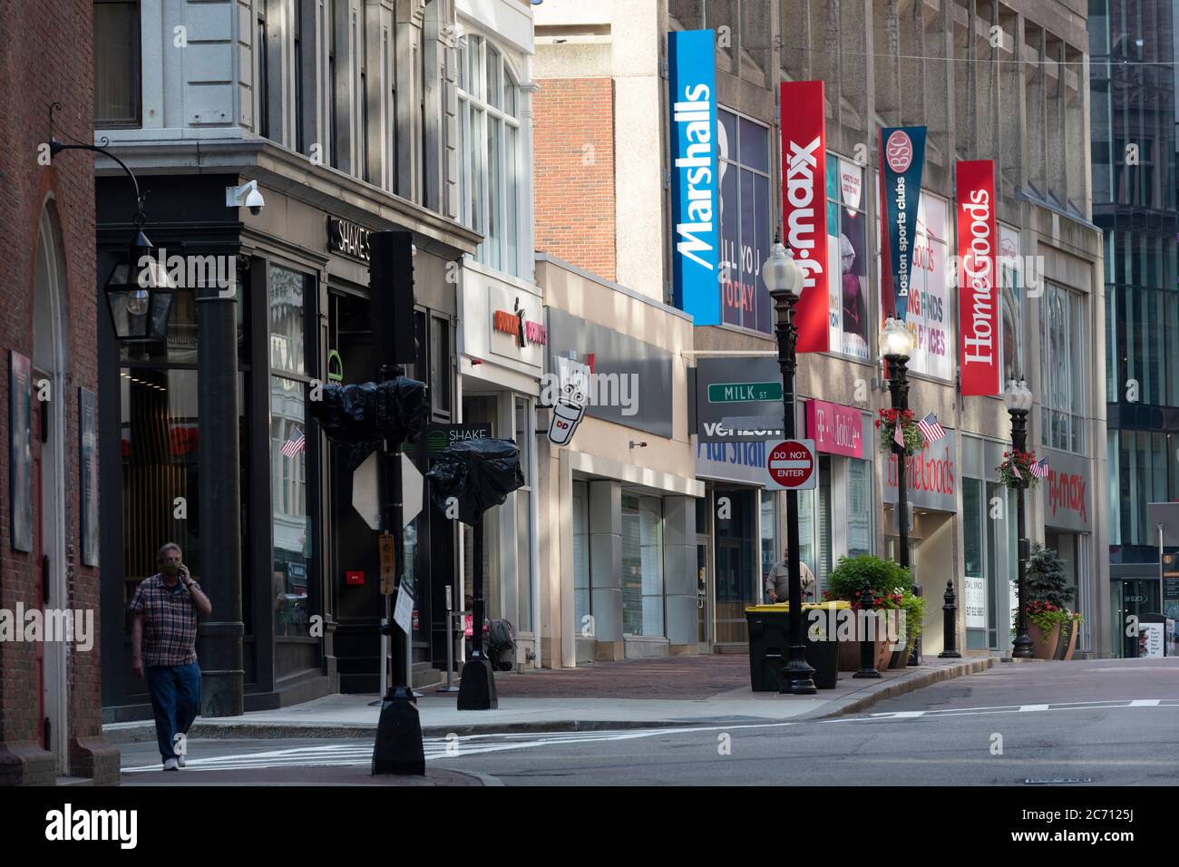 Washington Street, Downtown Crossing, Boston Massachusetts USA Stockfoto