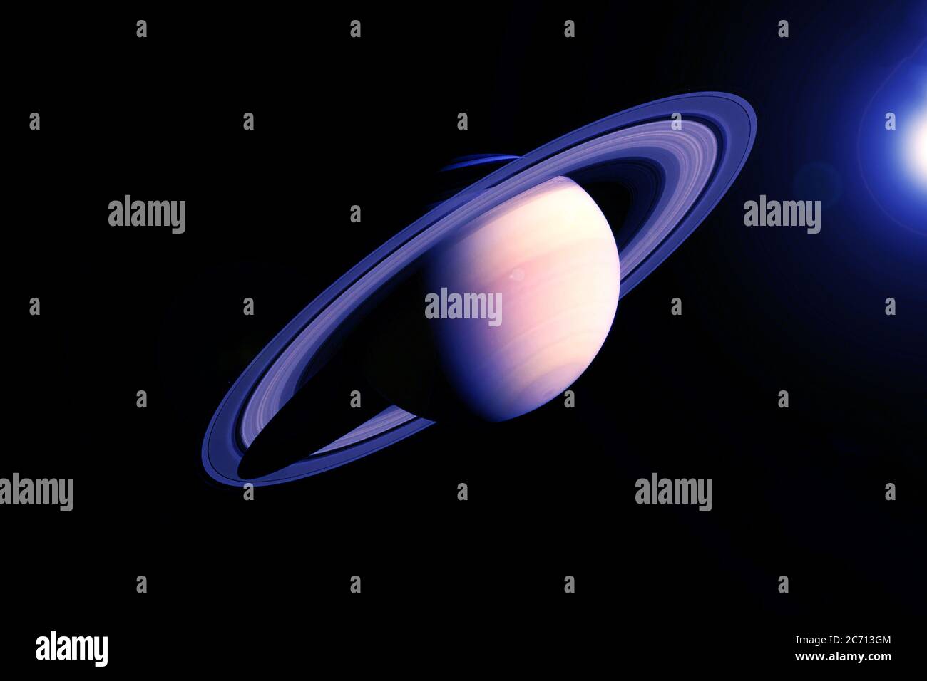 Saturn Planet in ungewöhnlichen Farben. Elemente dieses Bildes wurden von der NASA eingerichtet. Stockfoto Saturn Planet in ungewöhnlichen Farben. Elemente dieses Bildes wurden von der NASA eingerichtet. Stockfoto