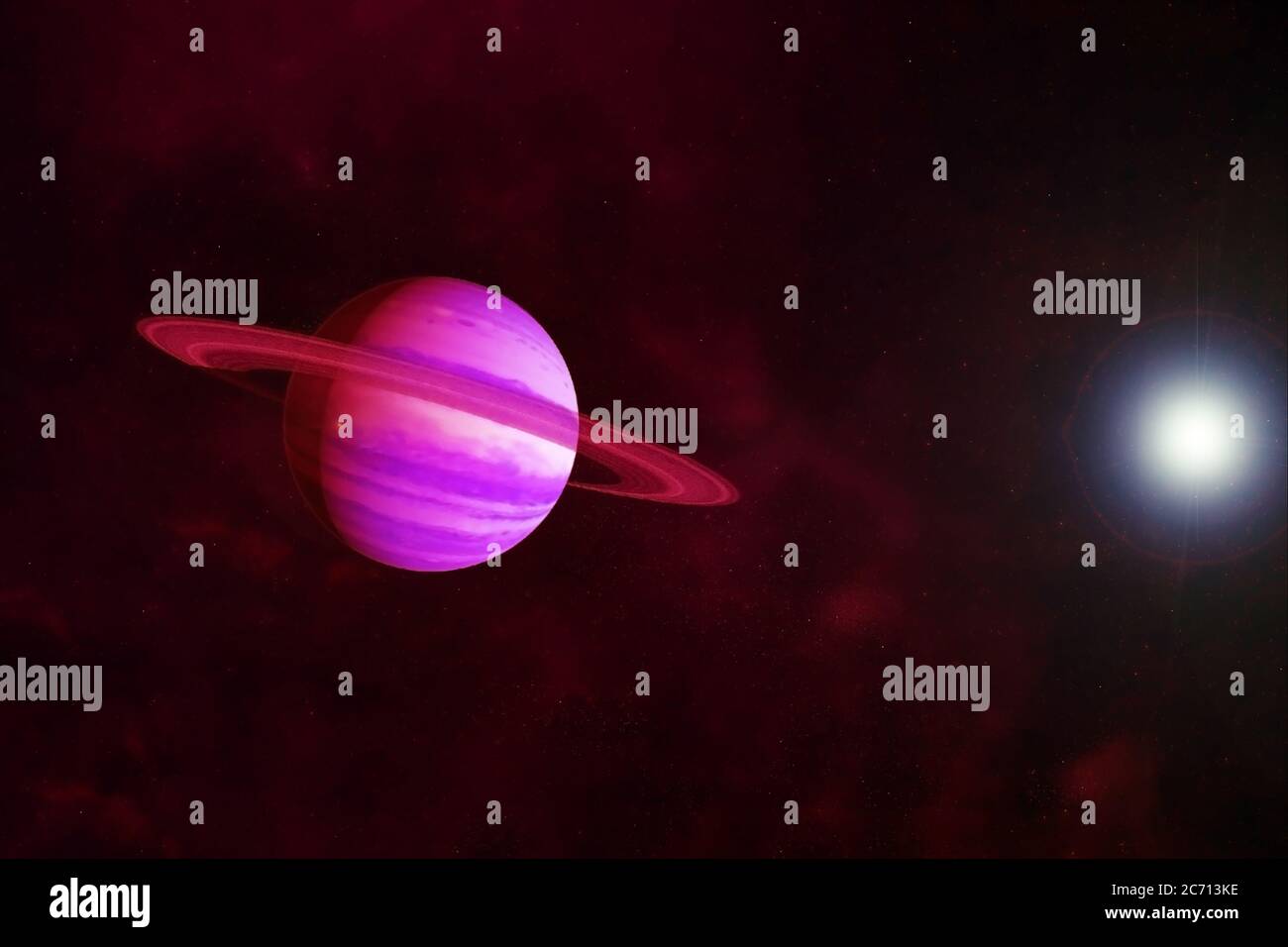 Saturn Planet in ungewöhnlichen Farben. Elemente dieses Bildes wurden von der NASA eingerichtet. Stockfoto Saturn Planet in ungewöhnlichen Farben. Elemente dieses Bildes wurden von der NASA eingerichtet. Stockfoto