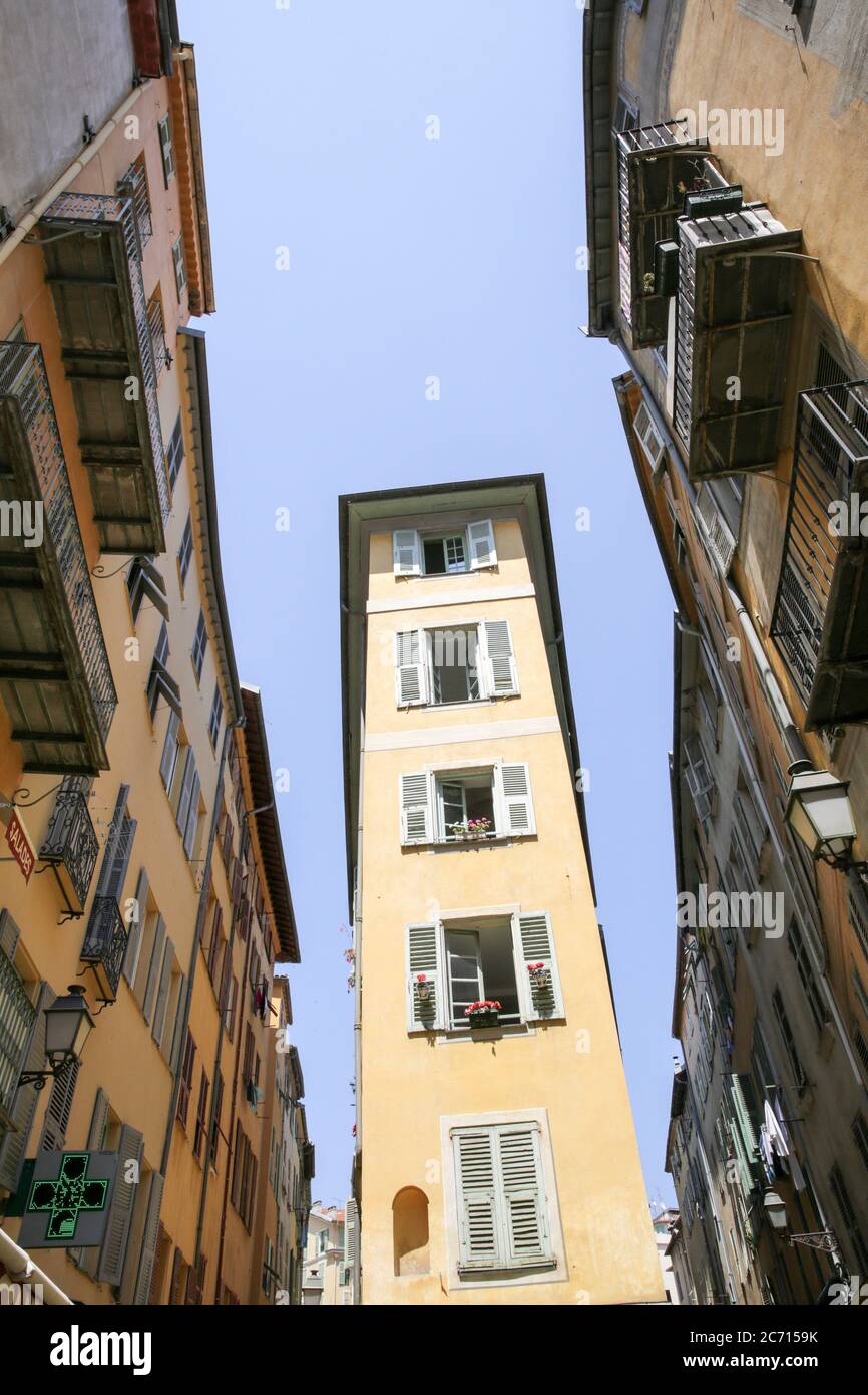 Vieux Nice, Altstadt, Nizza, Frankreich Stockfoto
