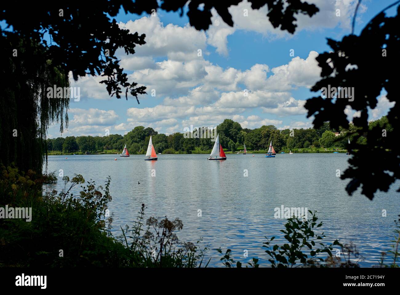 Aasee in Münster. Stockfoto