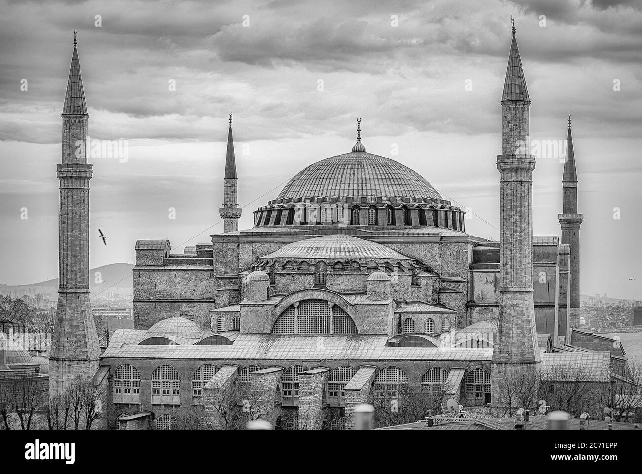 Hagia sophia ist das weltberühmte Wahrzeichen in Istanbul, Türkei, das das Leben als Kirche, Moschee und Museum gesehen hat und vor kurzem wieder umgebaut wurde Stockfoto