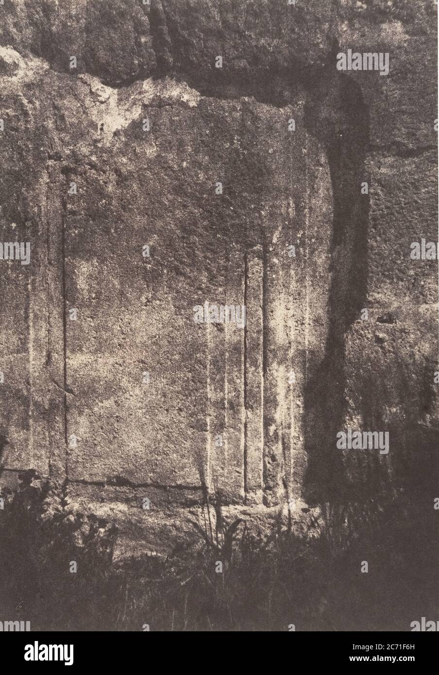 Jérusalem, Enceinte du Temple, Moulure judaïque Formant pied-droit de l'une des portes romaines, 1854. Stockfoto
