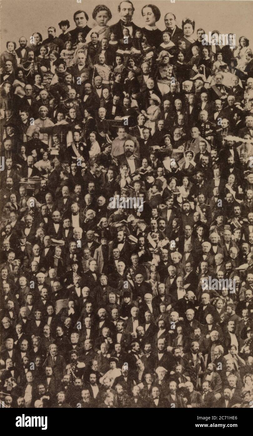 Der Kaiserliche Hof Napoleons III., ca. 1866, gedruckt 1940er Jahre. Stockfoto