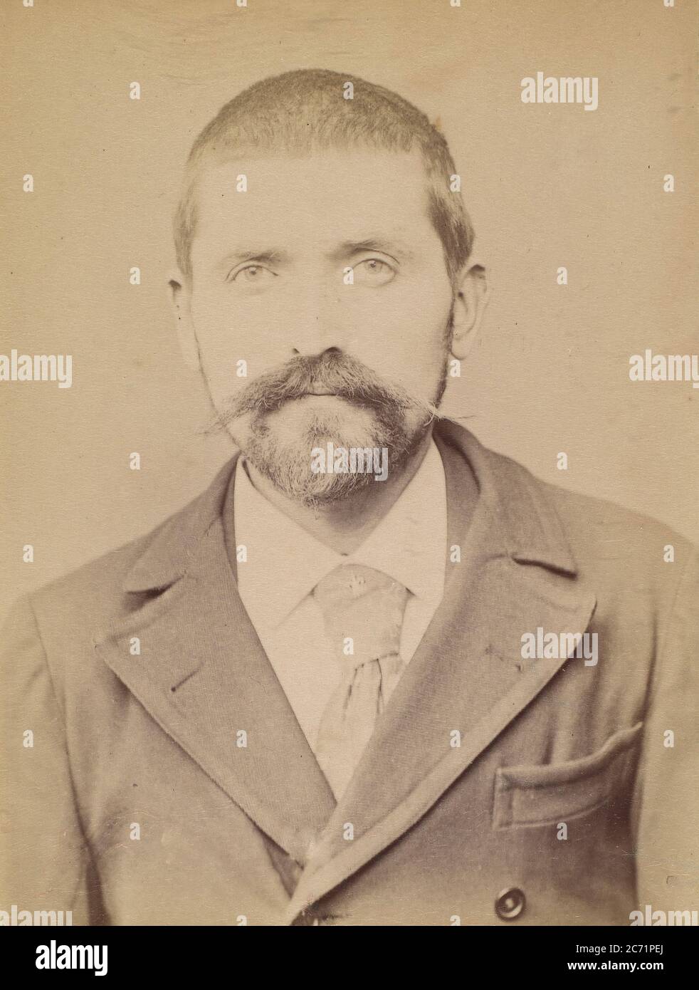 Thirion. Louis, Joseph. 31 ans, n&#xe9; &#xe0; Autrey (Vosges). Journaliste. Anarchiste. 94., 1894. Stockfoto