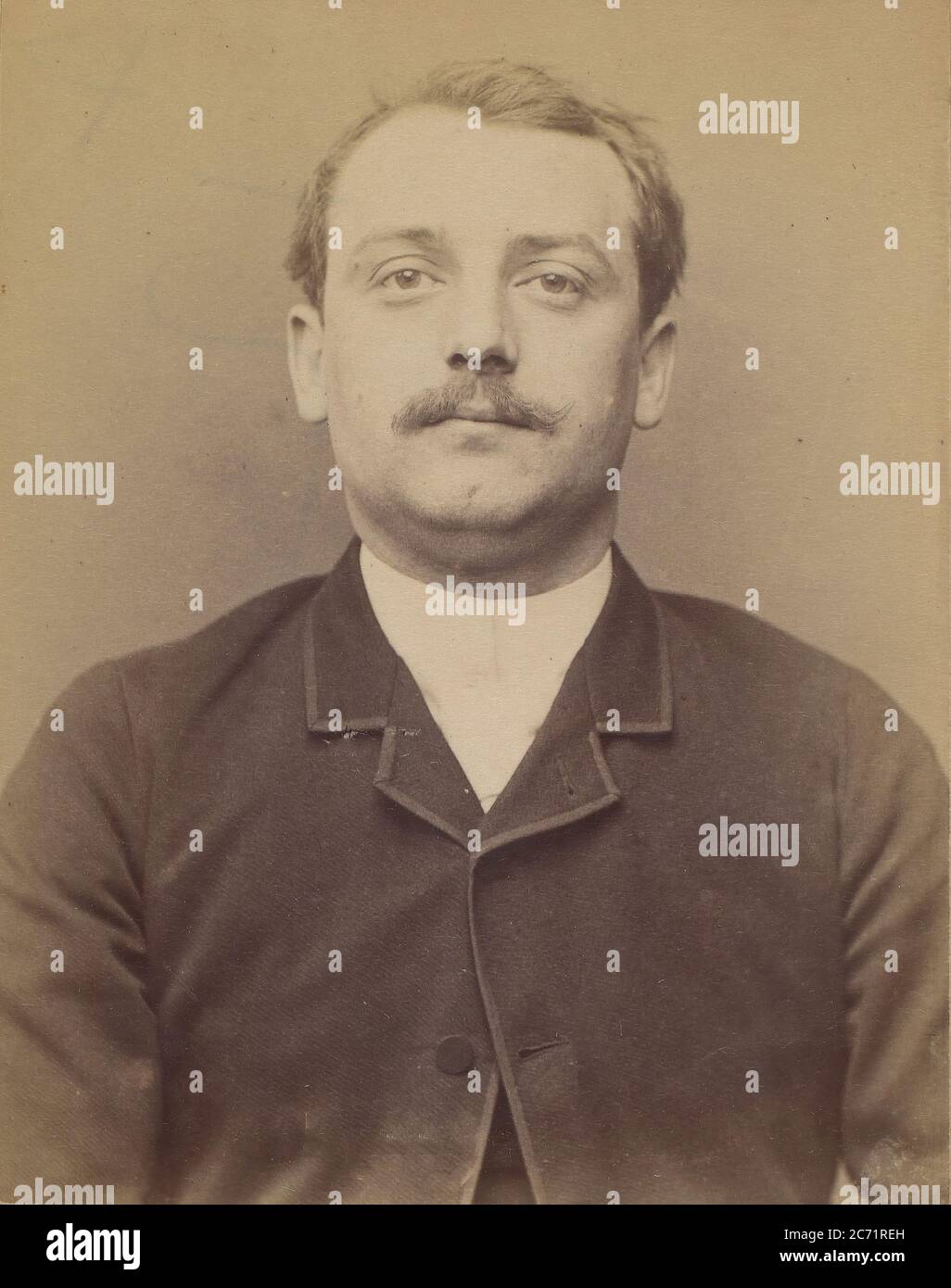 Lenfant. &#xe9;mile, Jules. 26 ans, n&#xe9; &#xe0; Choisy-le-ROI (seine). Modelleur. Anarchiste. 94., 1894. Stockfoto