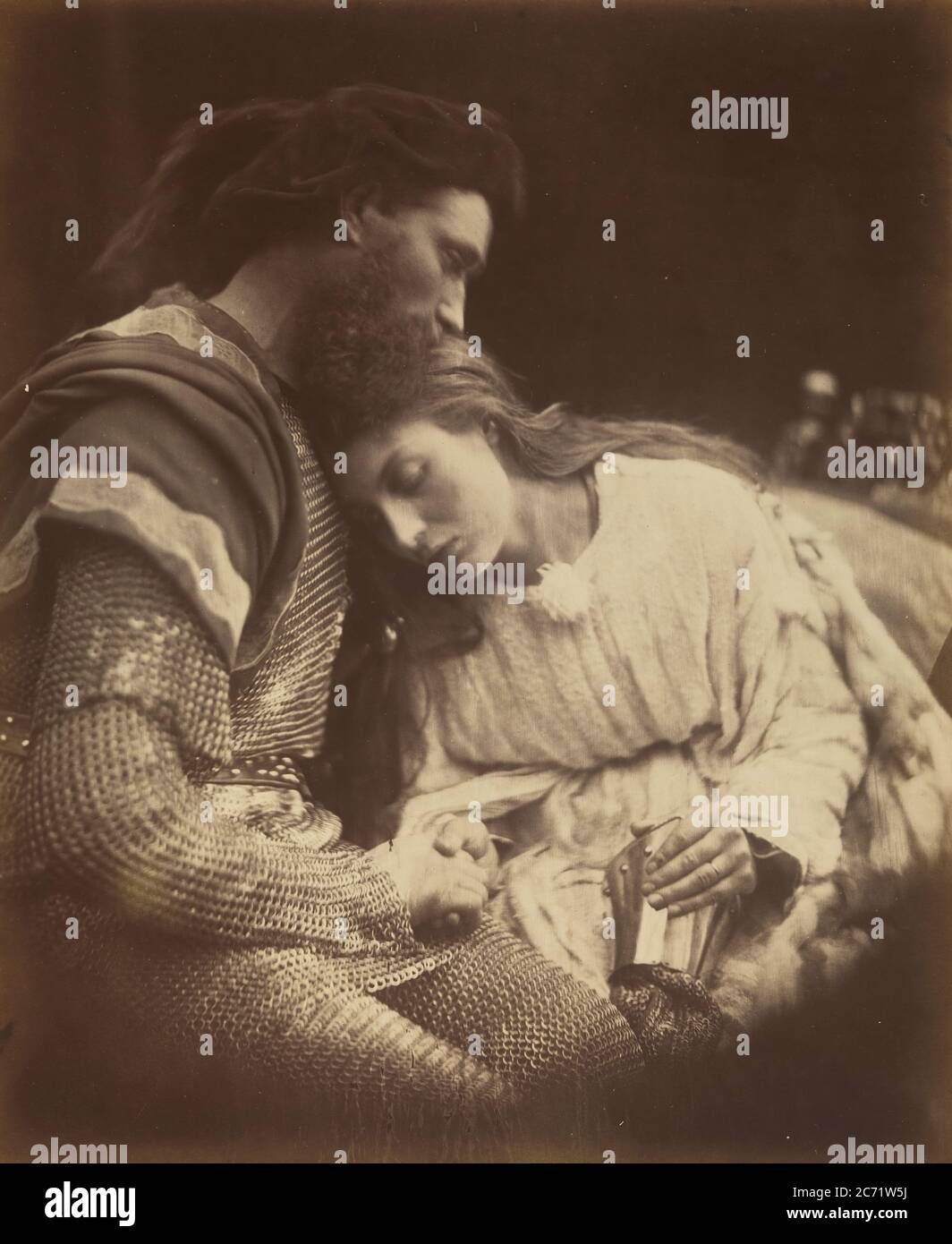 Alfred Tennysons Idyllen des Königs und andere Gedichte, 1874. Eine Reihe von erzählerischen Gedichten, die auf den Legenden König Artus basieren. Stockfoto