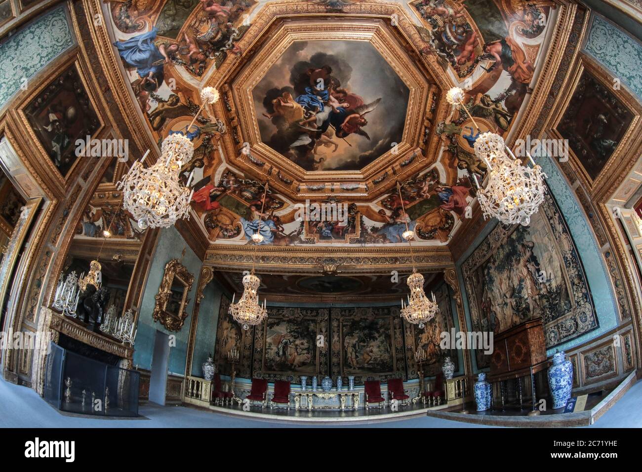 PALAST VON VAUX LE VICOMTE Stockfoto