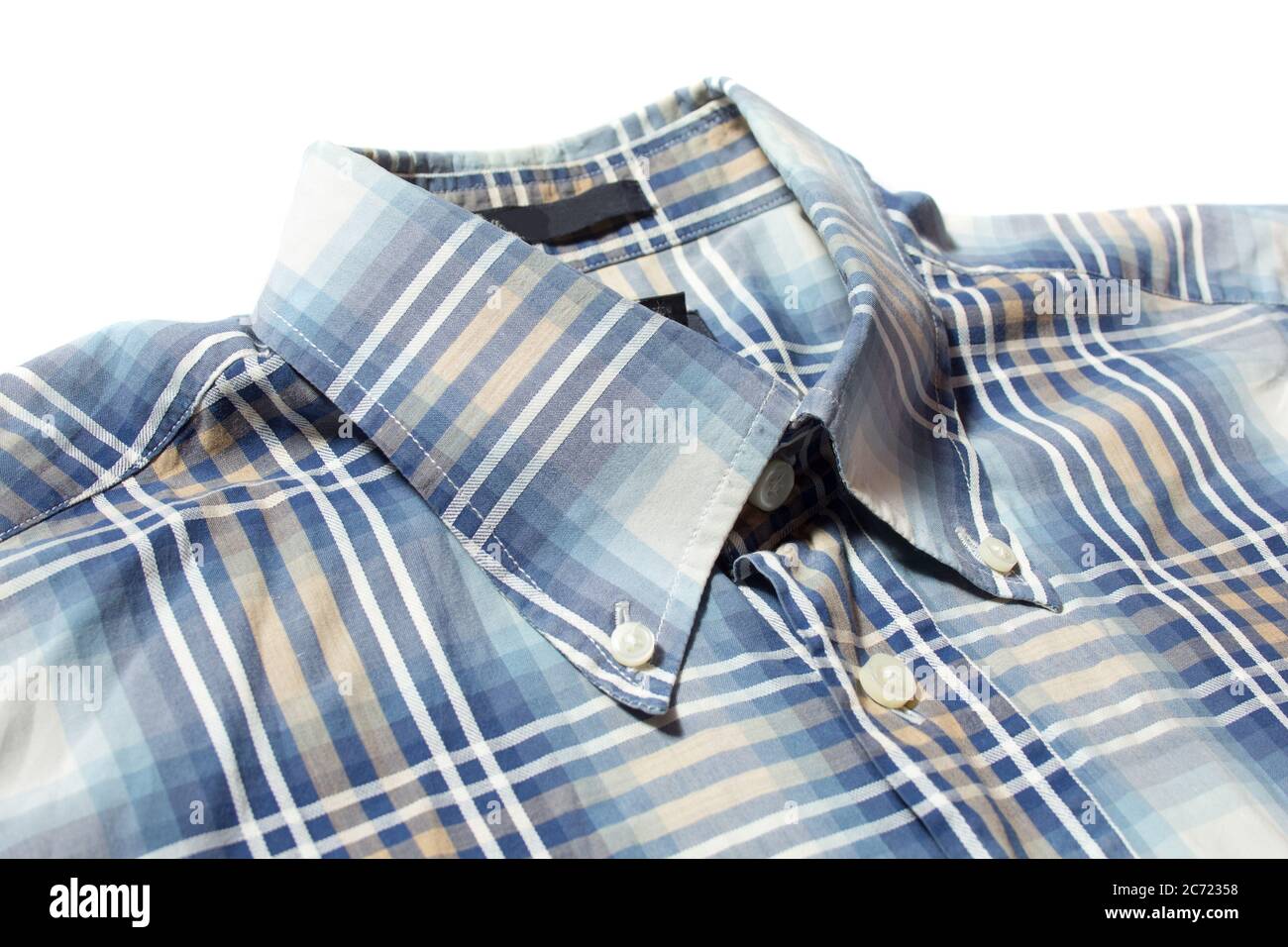 Button-Down-Kragen Stockfoto