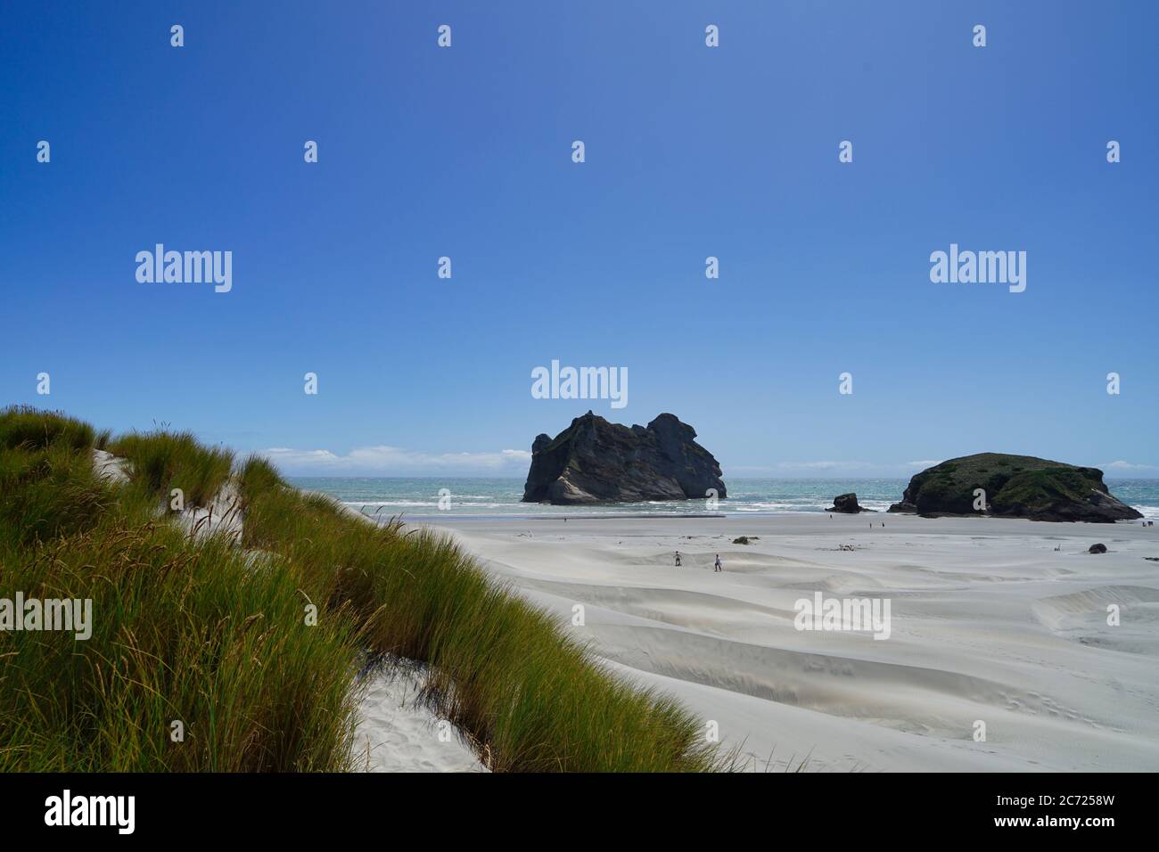 Whararariki Beach - Farewell Spit Stockfoto